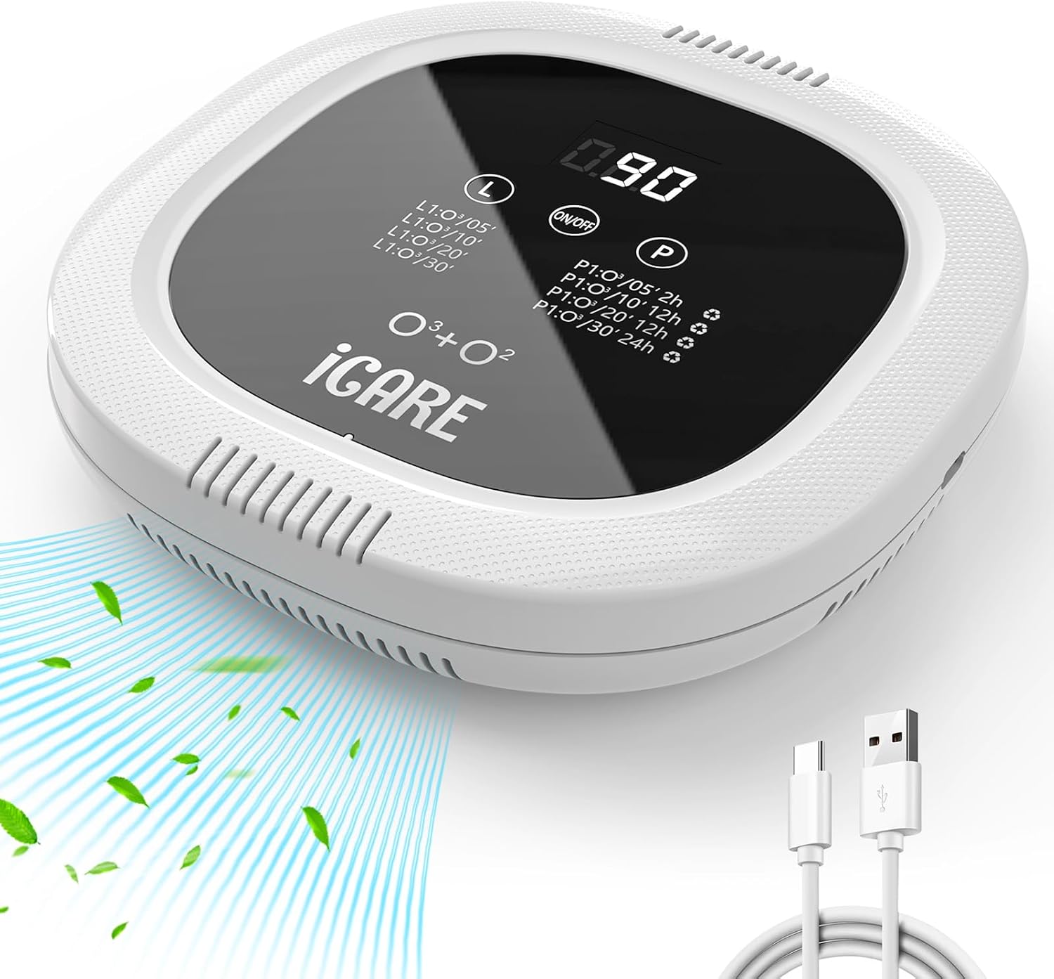 Mini purificateur d'air USB portable pour voiture et bureau