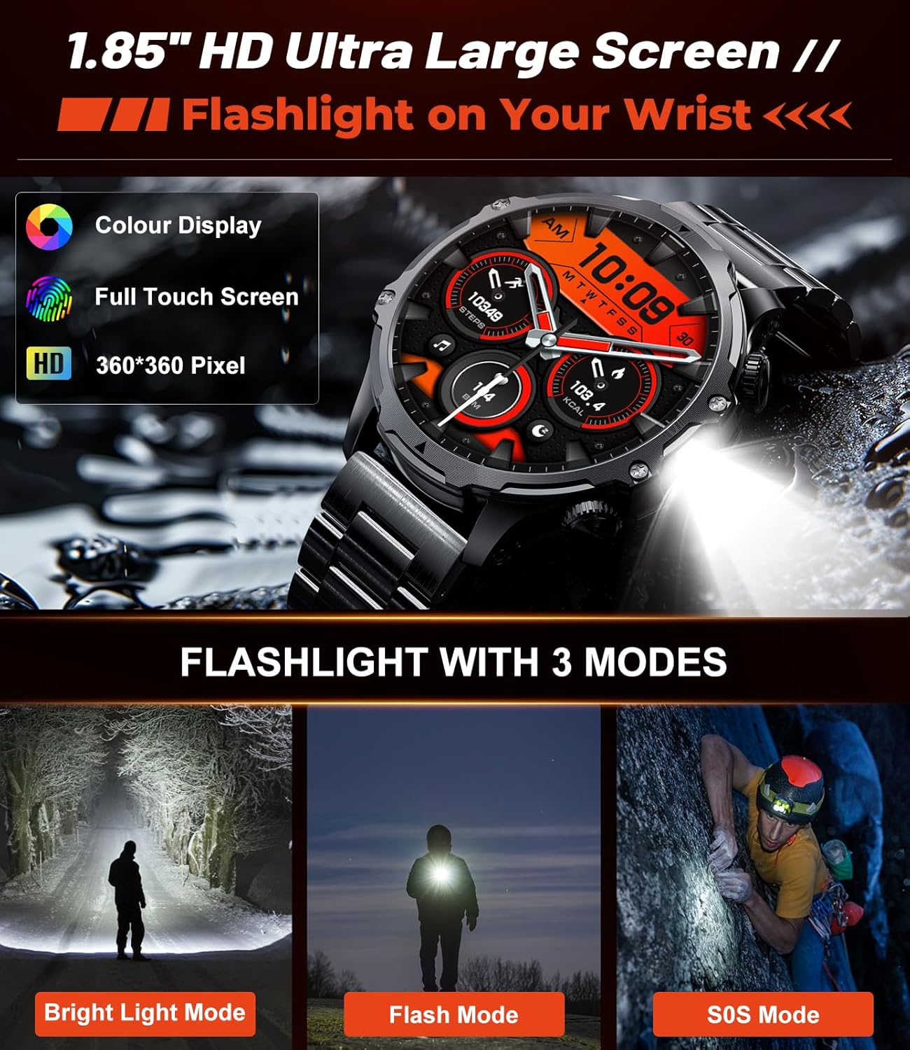 Montre connectée multisport avec suivi football