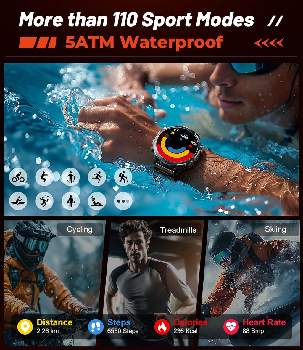 Montre connectée multisport avec suivi football